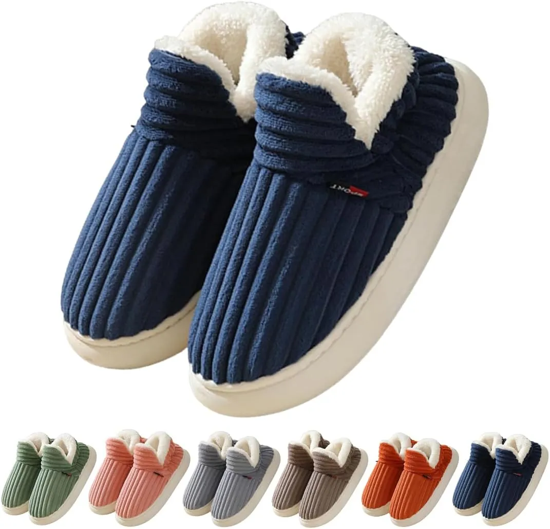 Pluffi Slipper Booties For Women Men Pluffi Cozy Stylish Slipper Winter Fuzzy Warm Thick-Soled House Cloud Slides With Anti-Slip Sole
