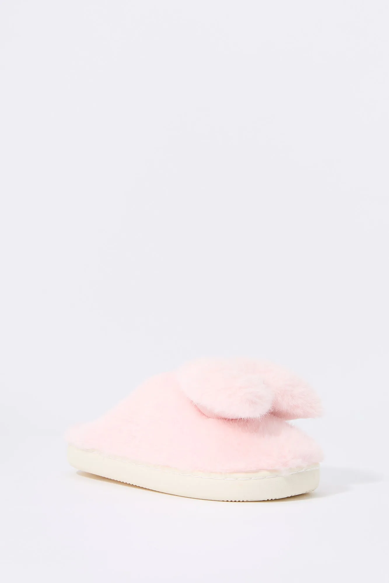 Plush Bow Slipper