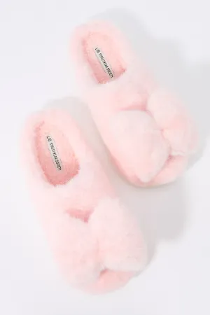 Plush Bow Slipper