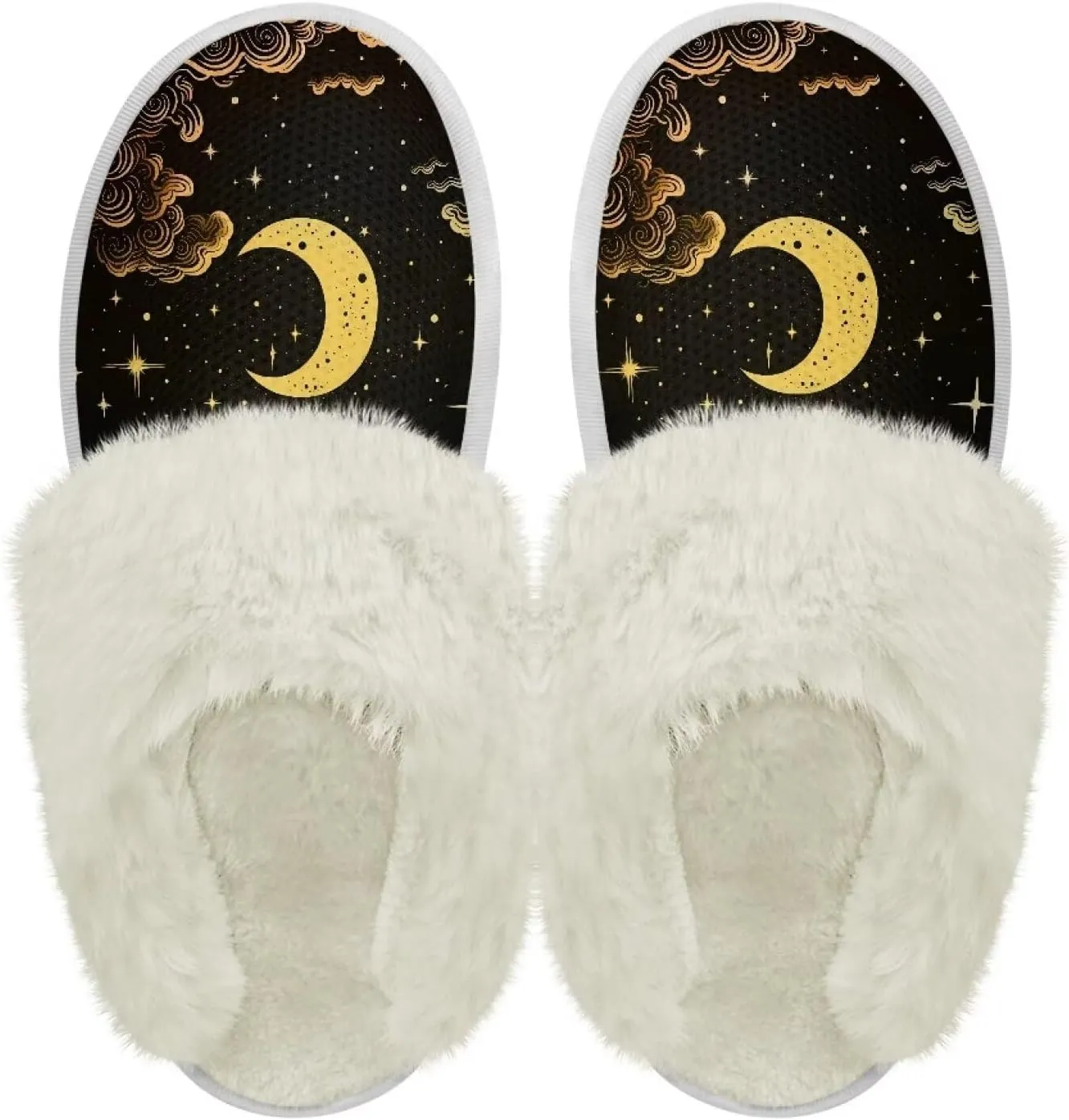 Plush House Shoes for Women Closed Toe House Slipper Warm Flannel Fuzzy Slippers with Non Skid Sole for Indoor