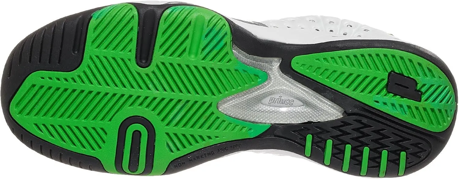 Prince T22 White/Black/Green Men's Shoes