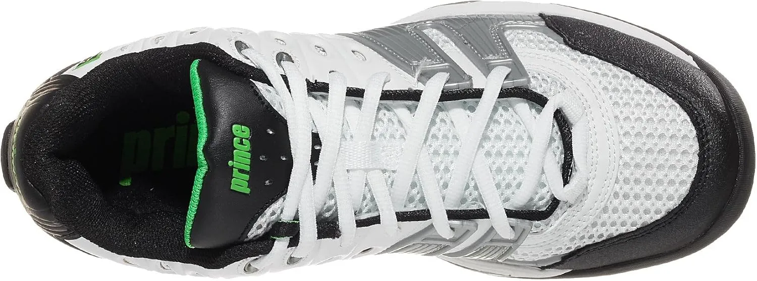 Prince T22 White/Black/Green Men's Shoes