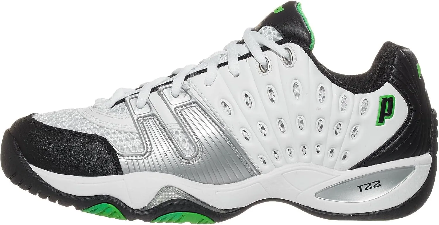 Prince T22 White/Black/Green Men's Shoes