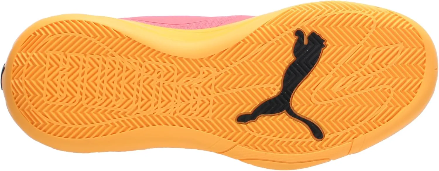 PUMA Men's Court Pro Basketball Shoes, White-Black, 12