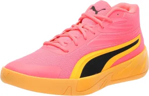 PUMA Men's Court Pro Basketball Shoes, White-Black, 12