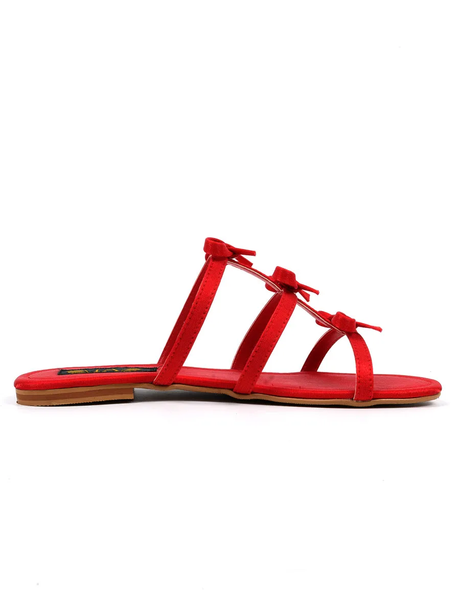 Red Semi Casual Slipper