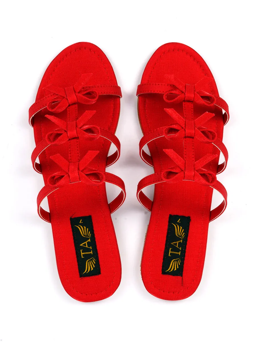 Red Semi Casual Slipper