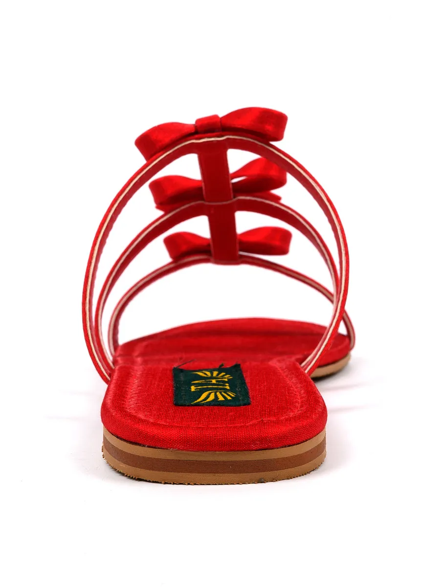 Red Semi Casual Slipper