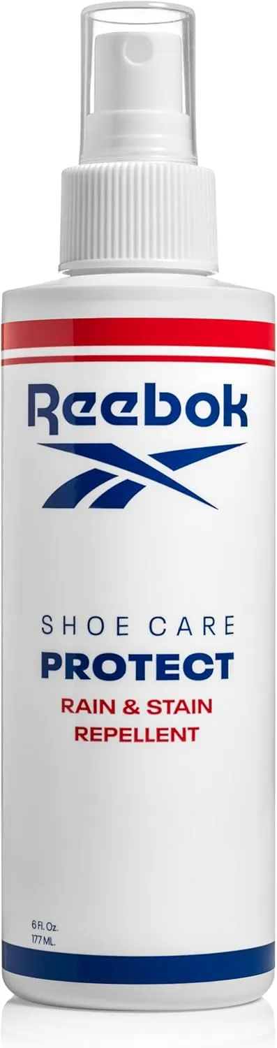 Reebok Rain and Stain Repellent - Shoe Protector Spray Waterproof and Stain Protection - Water Repellent Spray for Shoes, 6oz