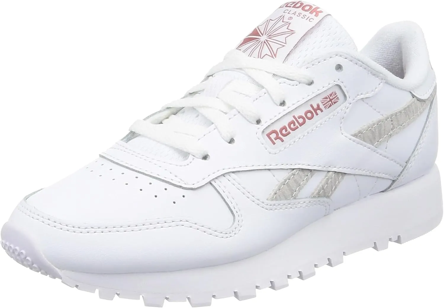 Reebok Women's Cl Leather Trainers, Ftwwht Ftwwht Sedros, 6.5 Women