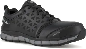 Reebok Work Men's Rb4049 Sublite Cushion Safety Athletic Work Alloy Toe Shoe Black