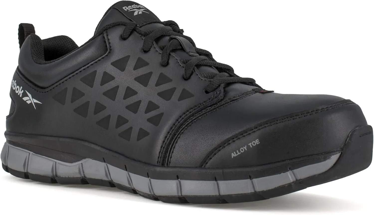 Reebok Work Men's Rb4049 Sublite Cushion Safety Athletic Work Alloy Toe Shoe Black