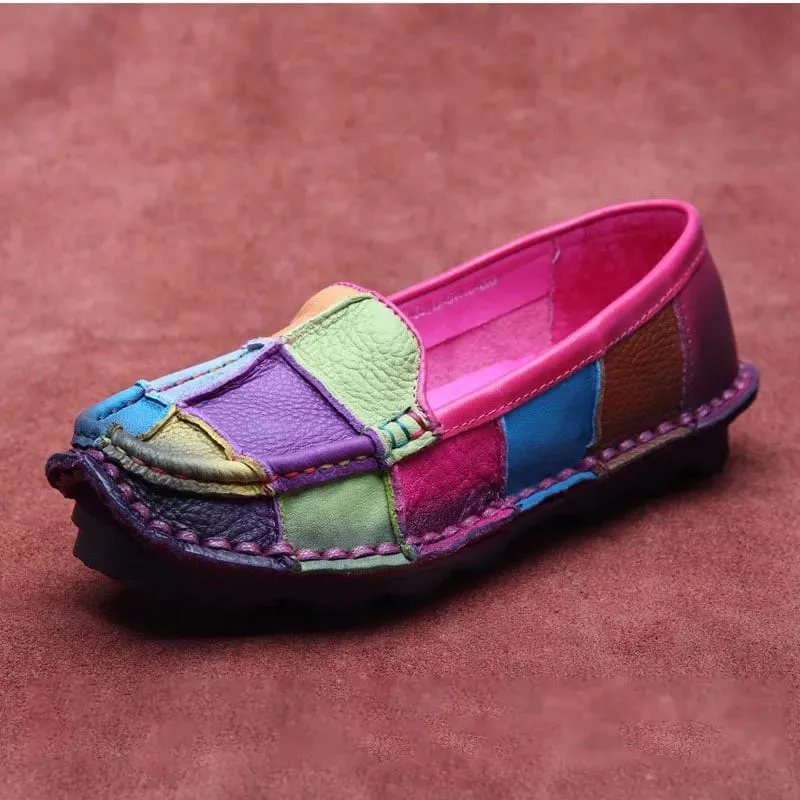 Retro Loafer for Women-Rose Purple