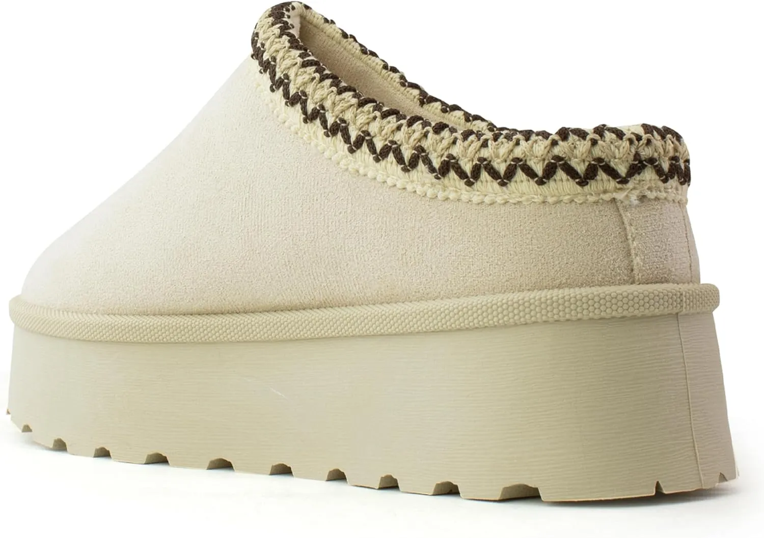 RF ROOM OF FASHION Women's Platform Shearling Mule Clog