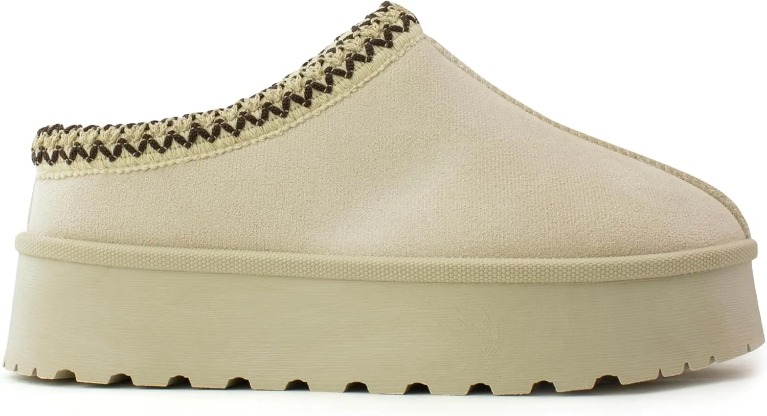 RF ROOM OF FASHION Women's Platform Shearling Mule Clog