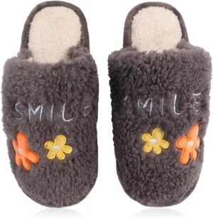 RIAH FASHION Women's Fuzzy Slippers Plush Cozy House Shoes - Indoor Slip on Warm Fleece Slipper