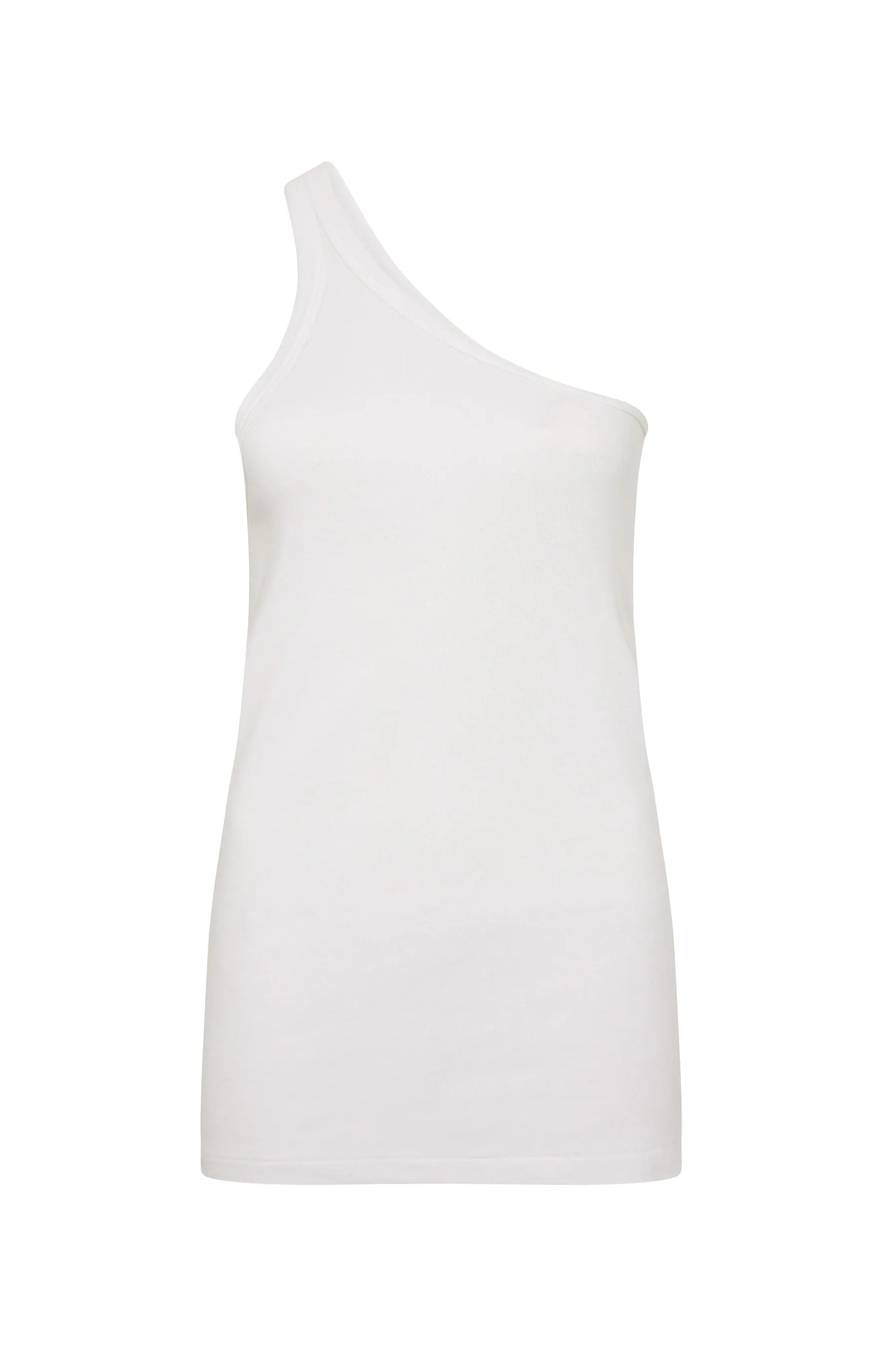 Rib Cutaway One Shoulder Tank