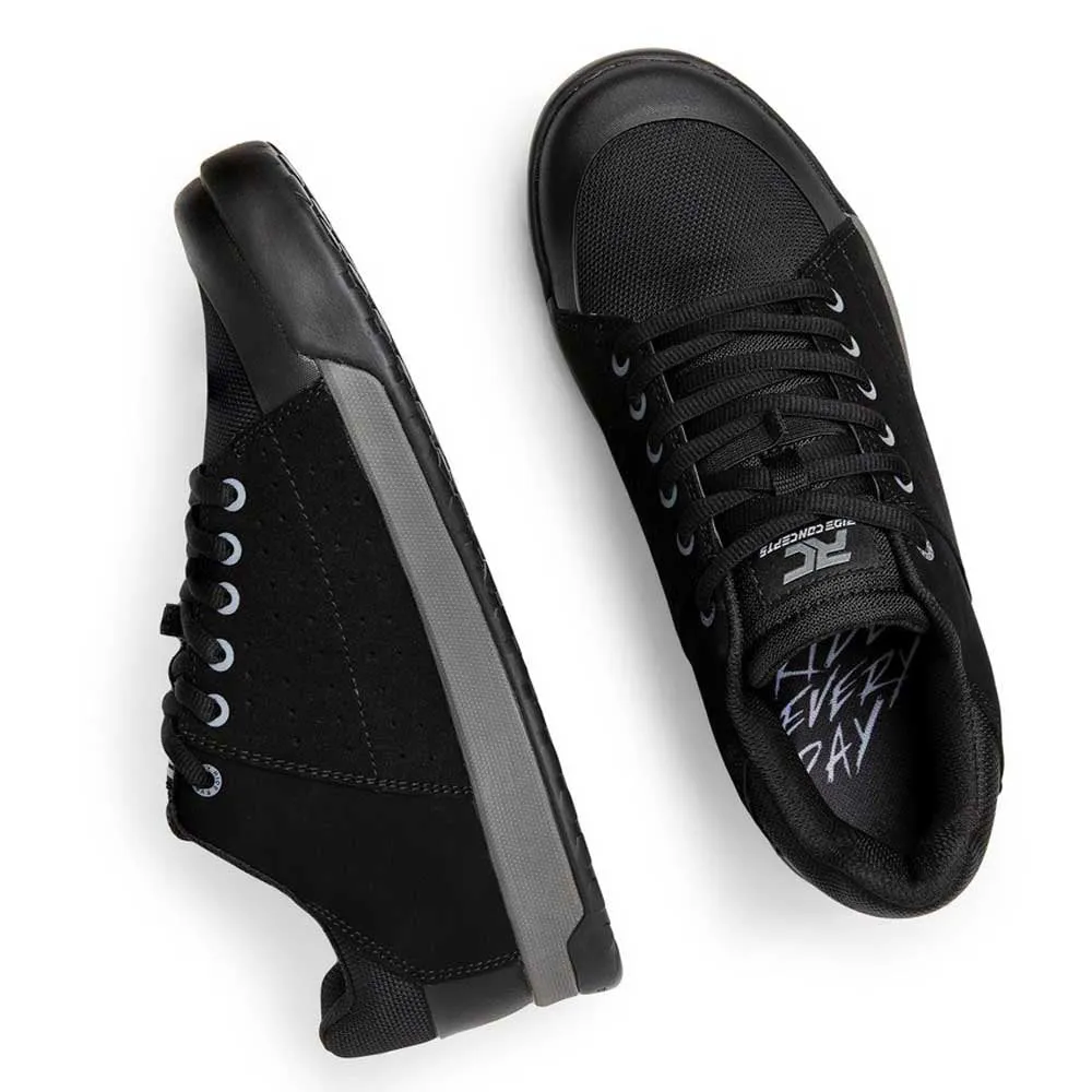 Ride Concepts Livewire Flat Shoes - US 11.5 - Black - Charcoal