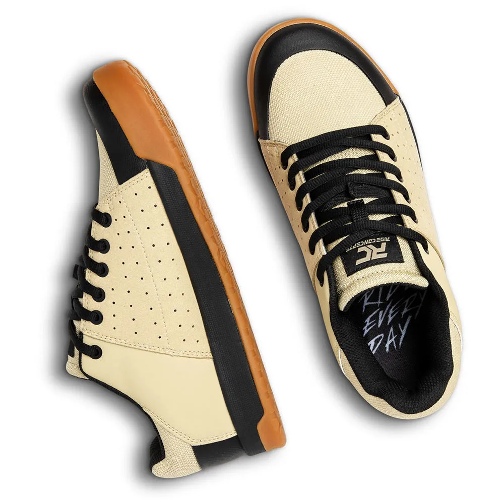 Ride Concepts Livewire Flat Shoes - US 14.0 - Sand - Black