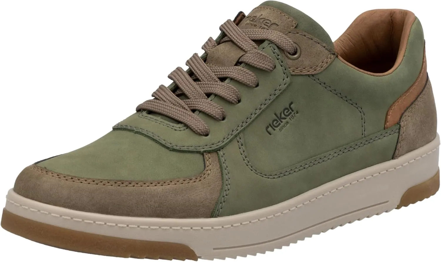 Rieker Men's Low Trainers, Green, 10