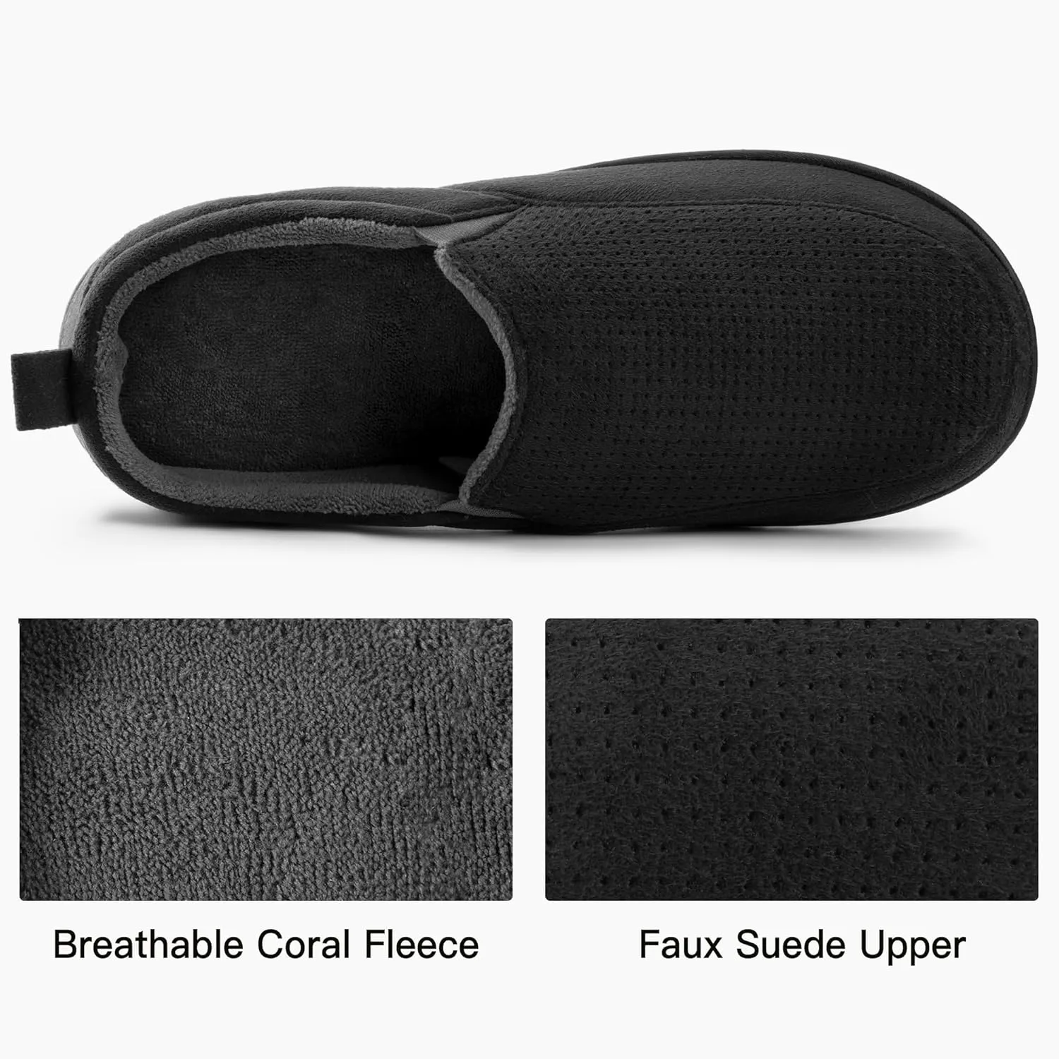 RockDove Men's Breathable Mesh Memory Foam Slipper with Nonslip Sole