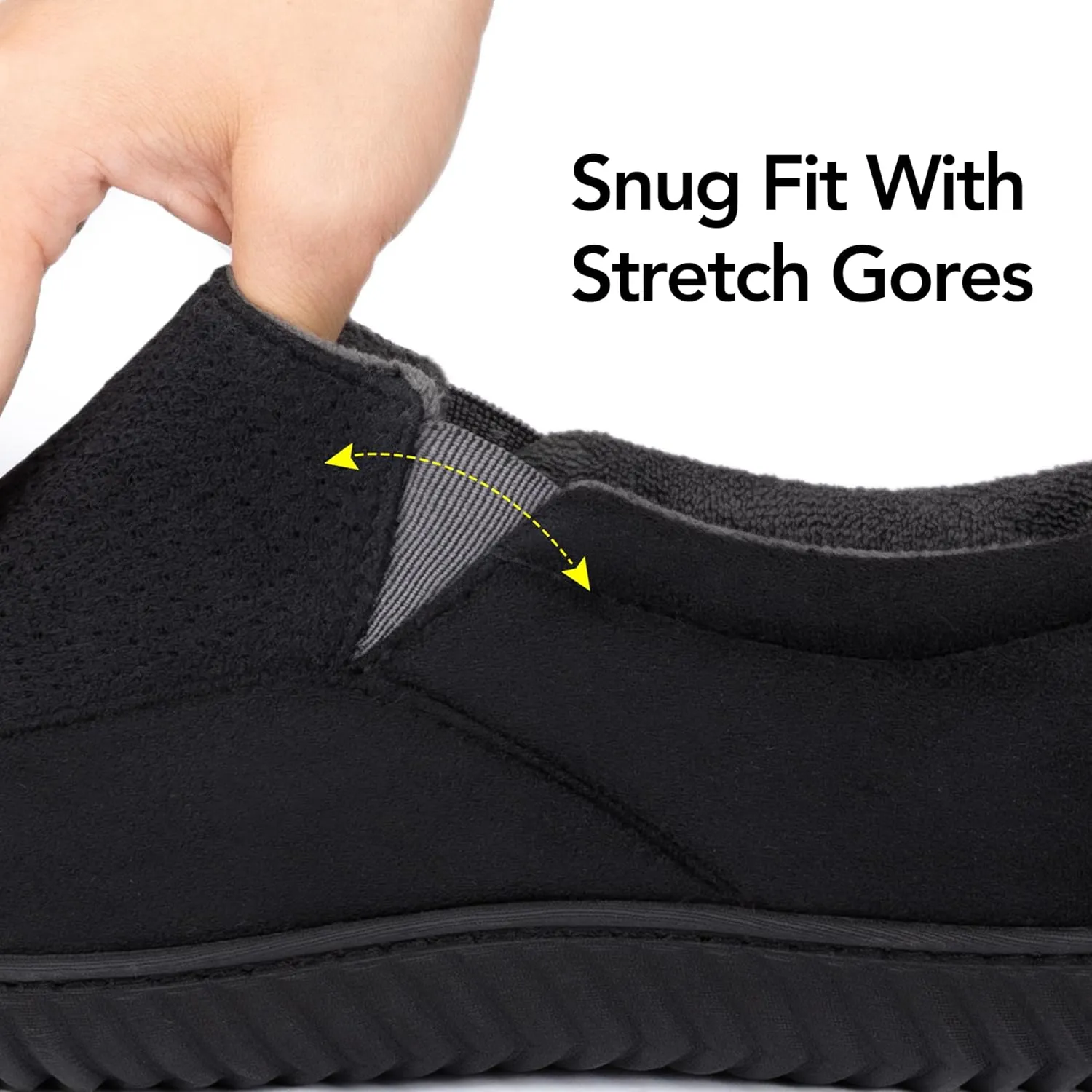 RockDove Men's Breathable Mesh Memory Foam Slipper with Nonslip Sole
