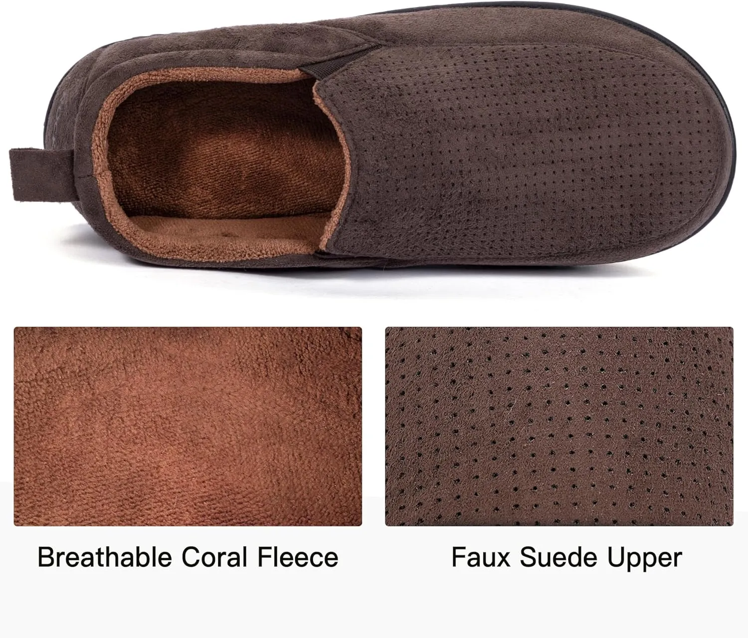 RockDove Men's Breathable Mesh Memory Foam Slipper with Nonslip Sole
