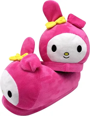 Roffatide Fuzzy Slippers - Closed Toe Open Back Foam Slippers with Rubber Sole for Women & Men - One Size