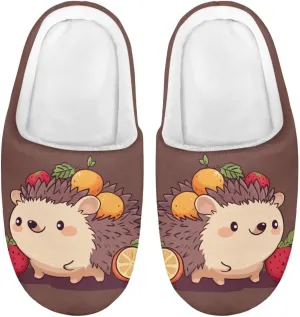Room Slippers Winter Breathable Warm Slippers for Boys Girls Casual Lightweight Fluffy Slides for Garden Size 9-15 White Sole