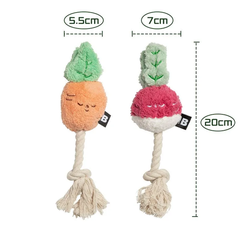 Root Vegetable Tug Toy (2 Designs)