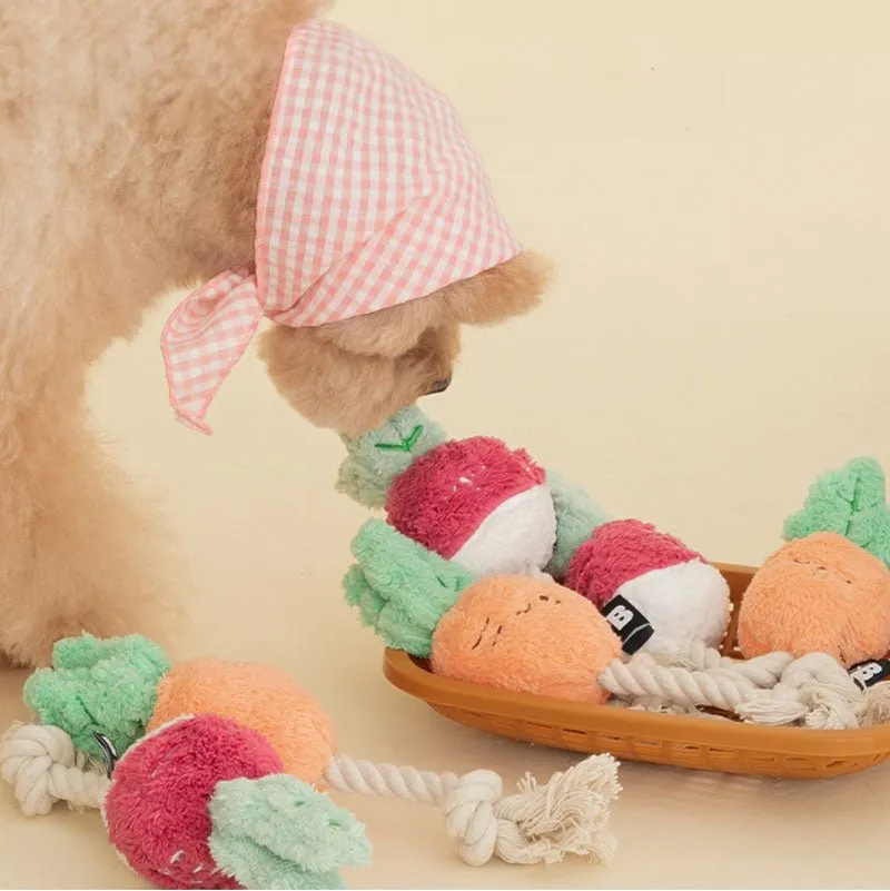 Root Vegetable Tug Toy (2 Designs)