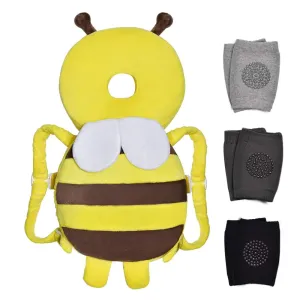 Safety Pad Super special Crawling Head Baby Backpack Pads for & Yellow Protector Adjustable Protection Bee Back for Baby Toddlers Okydoky Baby Walking Head Crawling Budget-friendly & Knee
