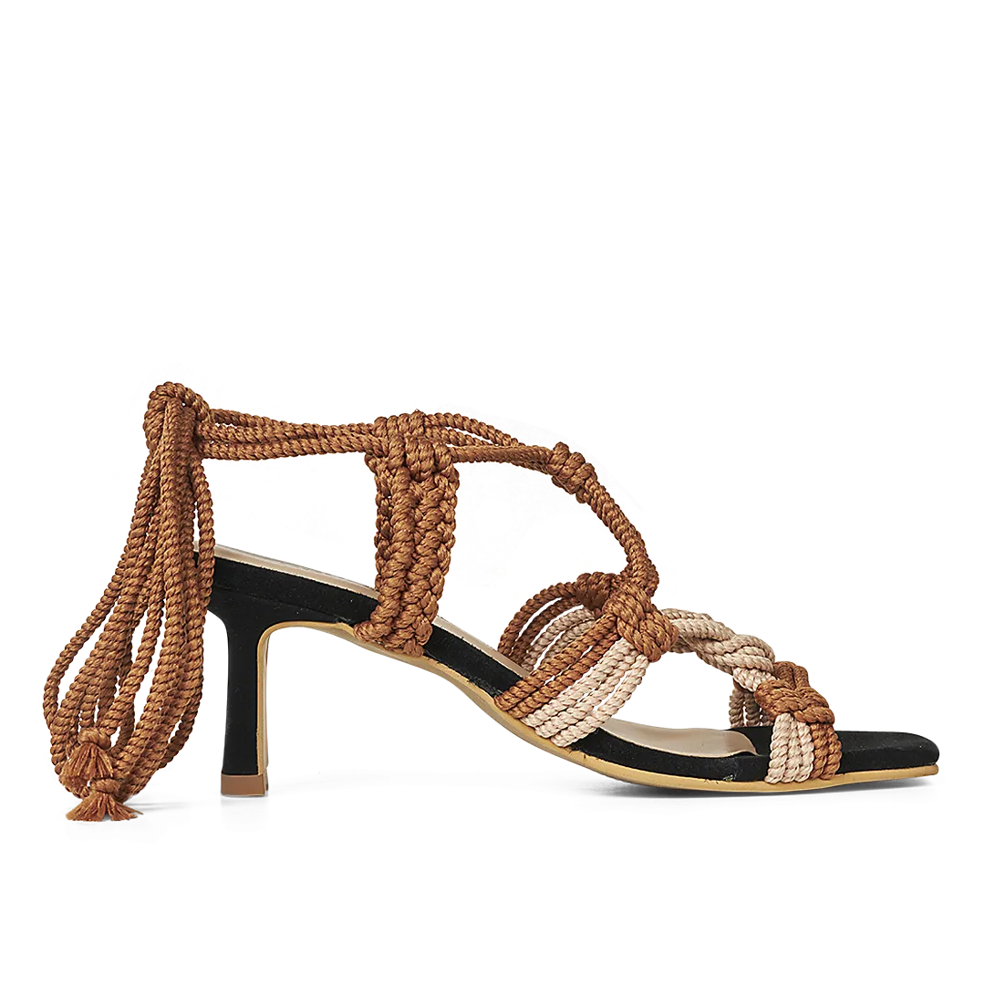 Sandal with heel