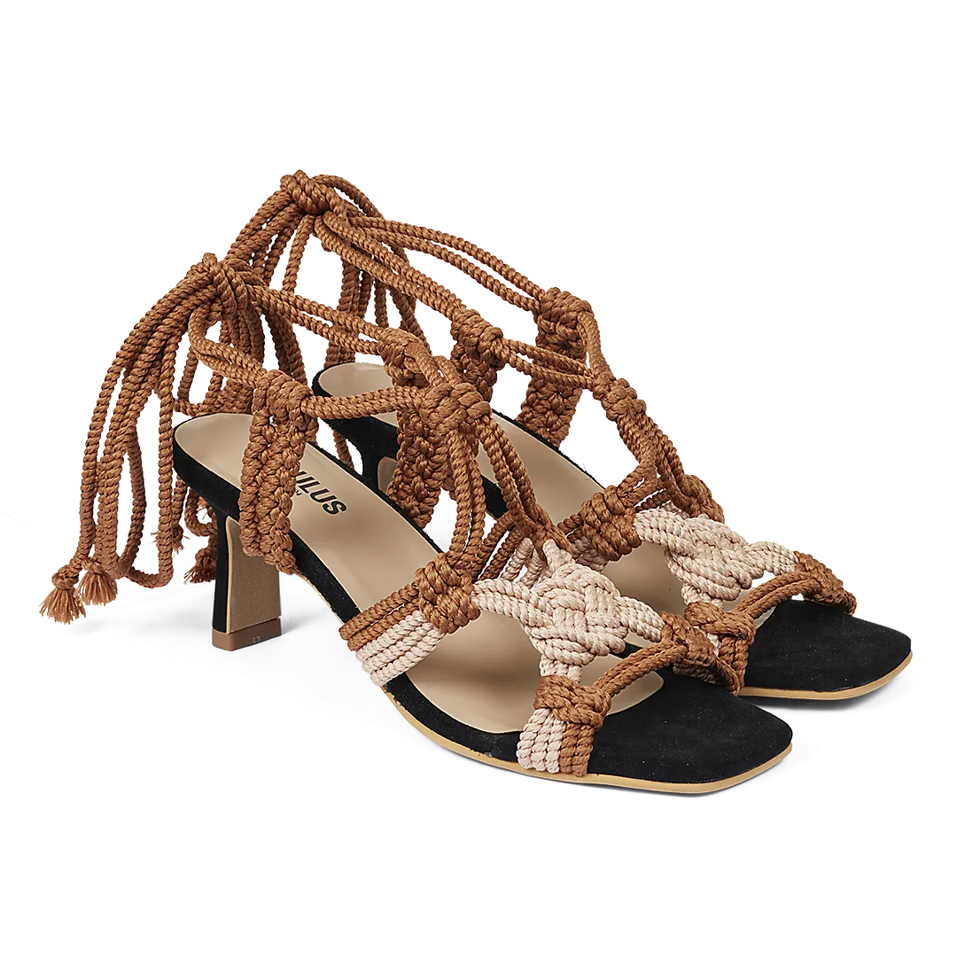 Sandal with heel
