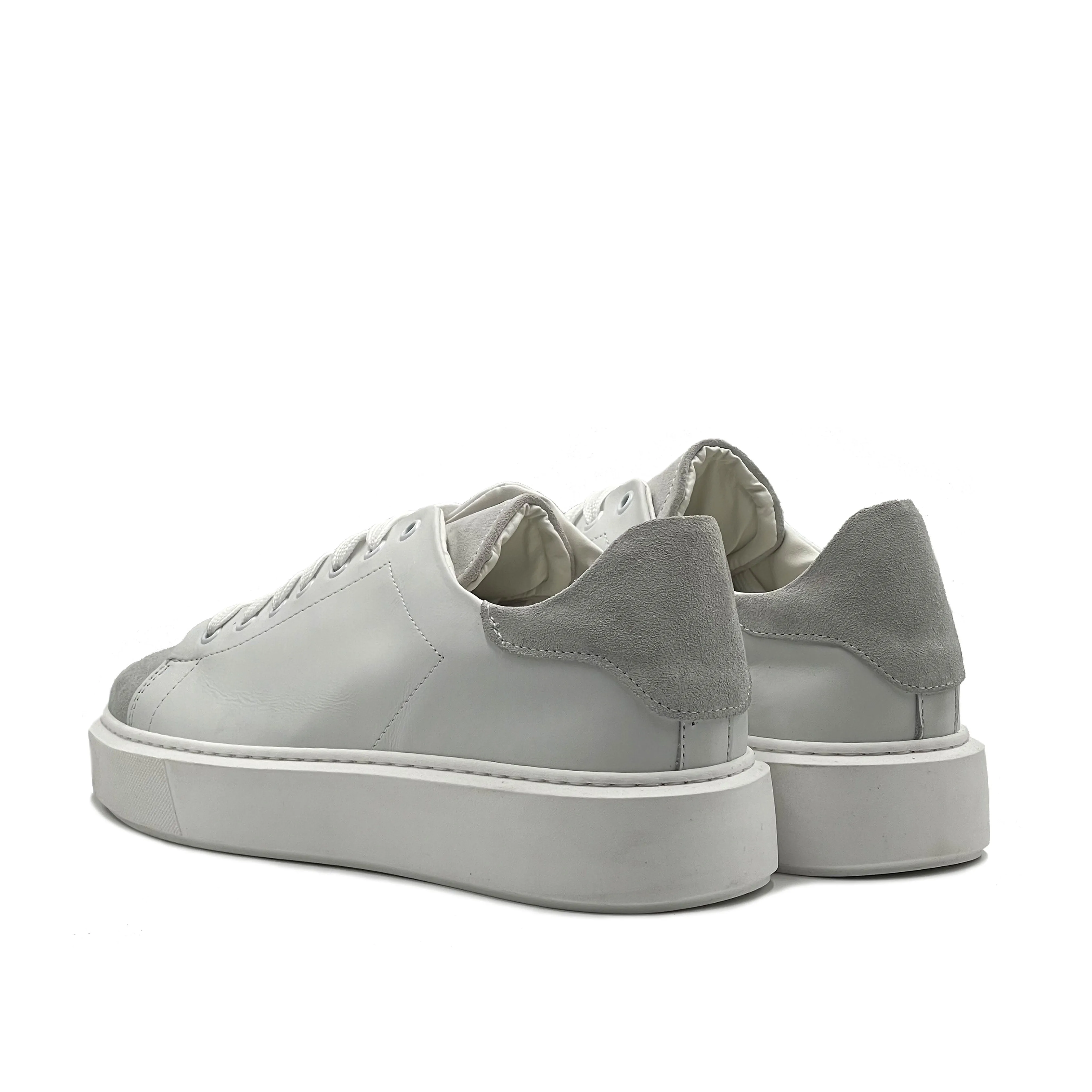 Scott Sneakers basse Uomo in Vera Pelle con dettagli in Camoscio