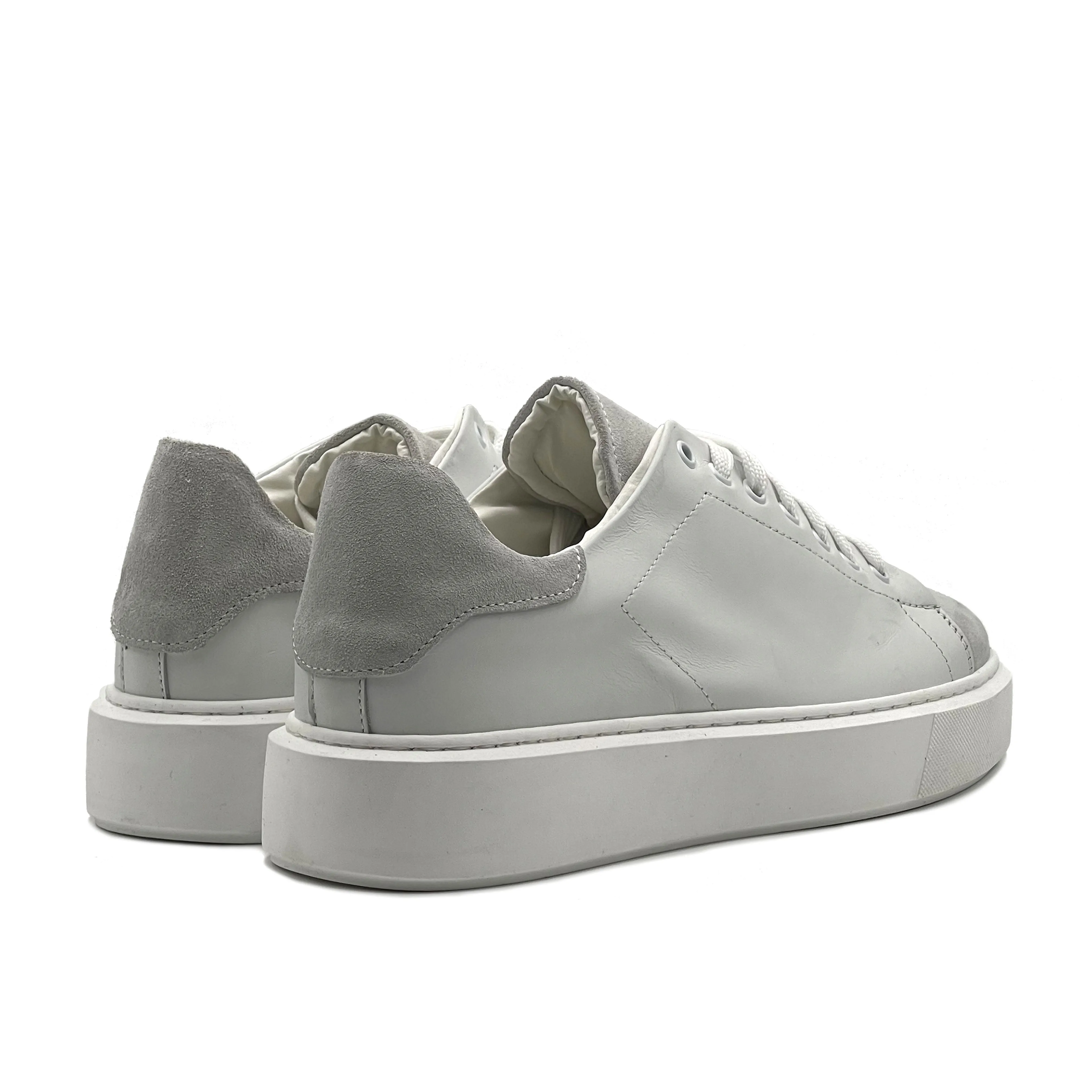 Scott Sneakers basse Uomo in Vera Pelle con dettagli in Camoscio