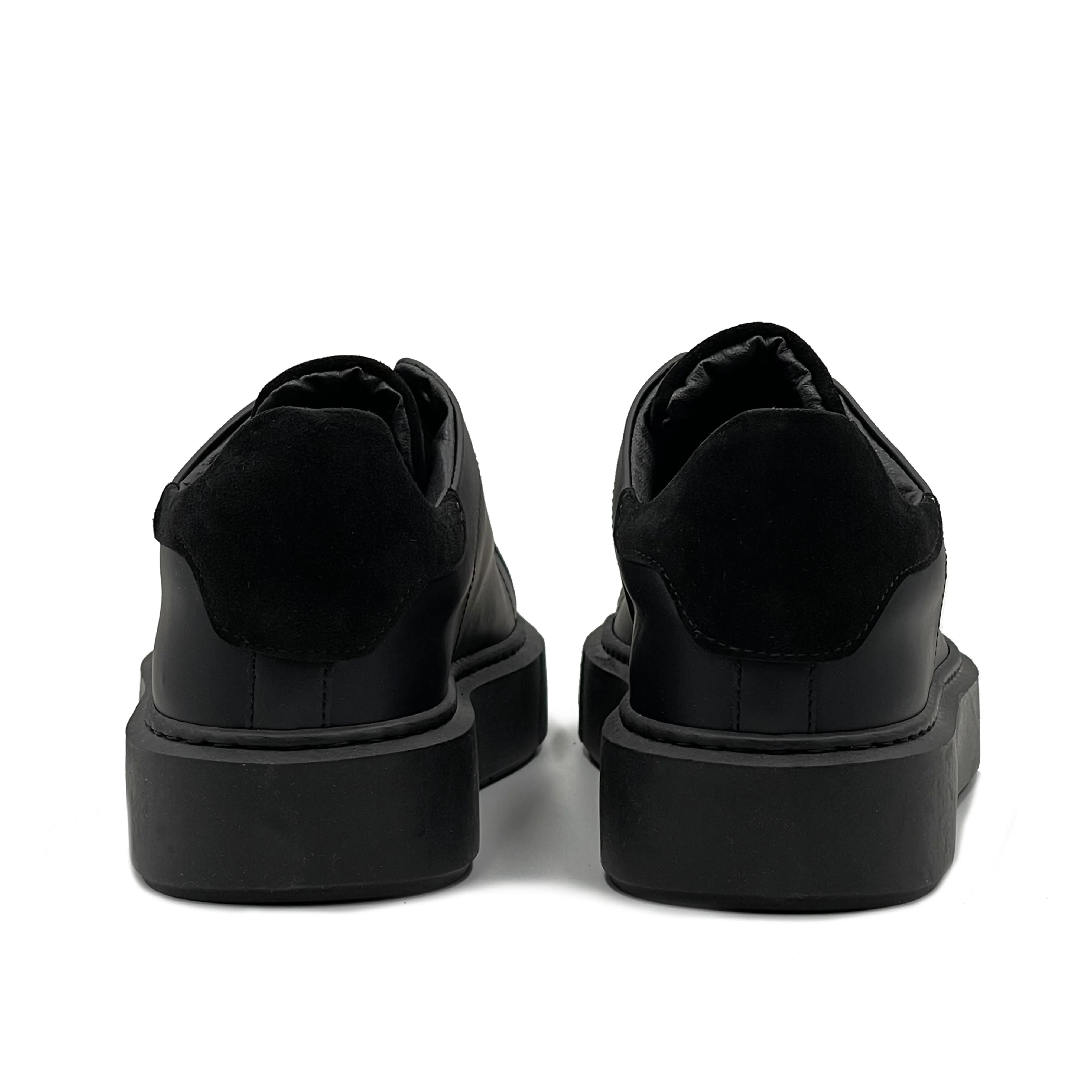 Scott Sneakers basse Uomo in Vera Pelle con dettagli in Camoscio
