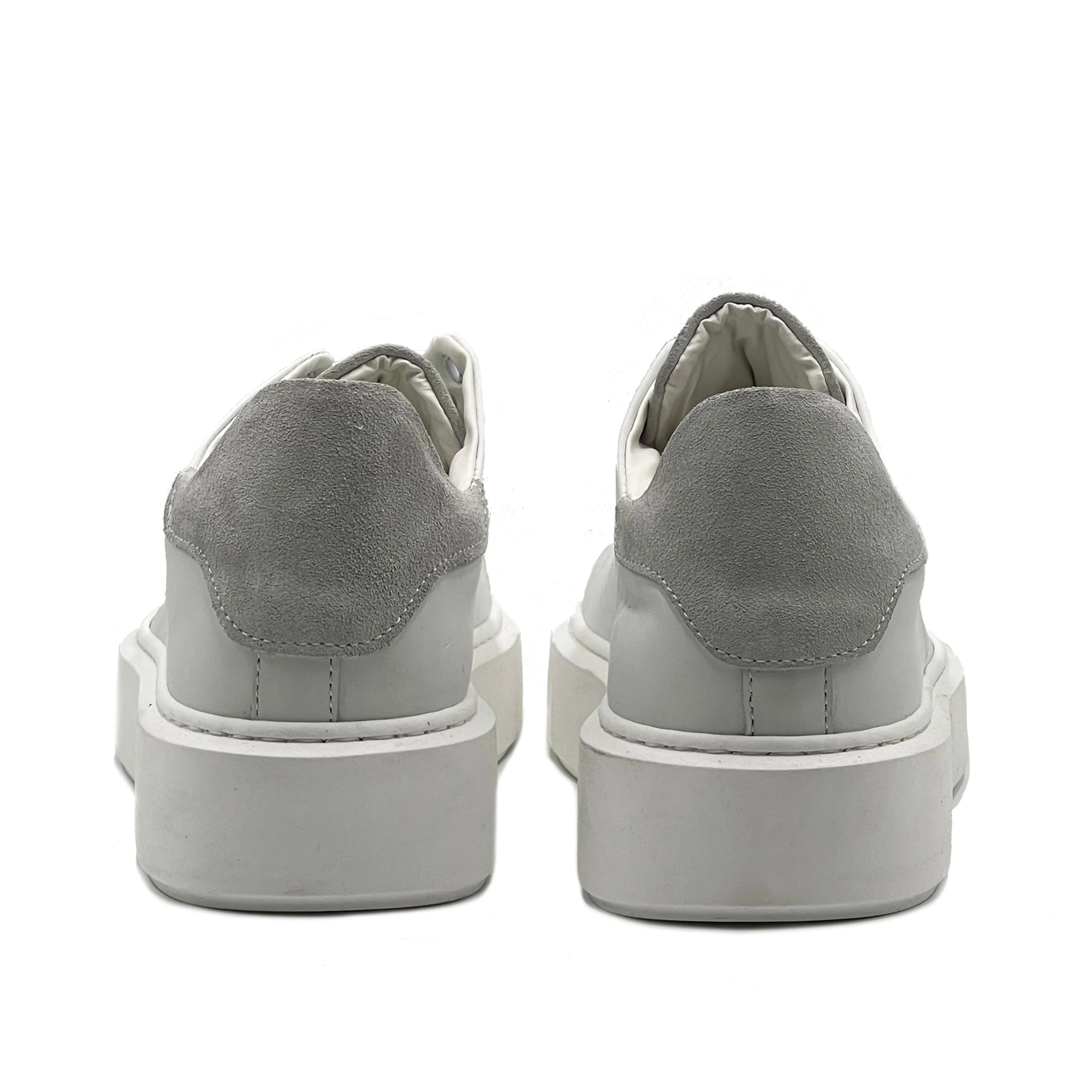 Scott Sneakers basse Uomo in Vera Pelle con dettagli in Camoscio