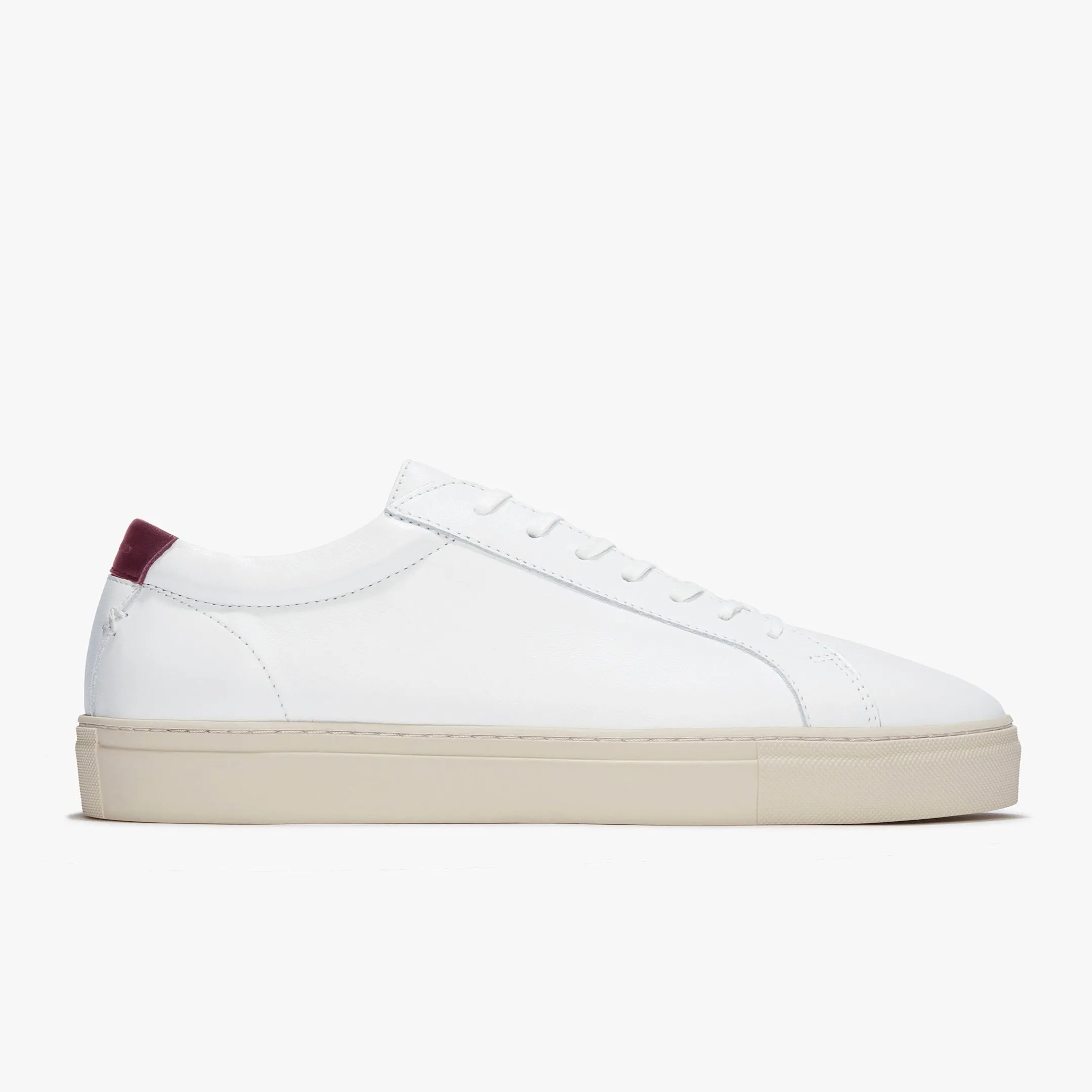 Series 1 White Vintage Red Leather Mens