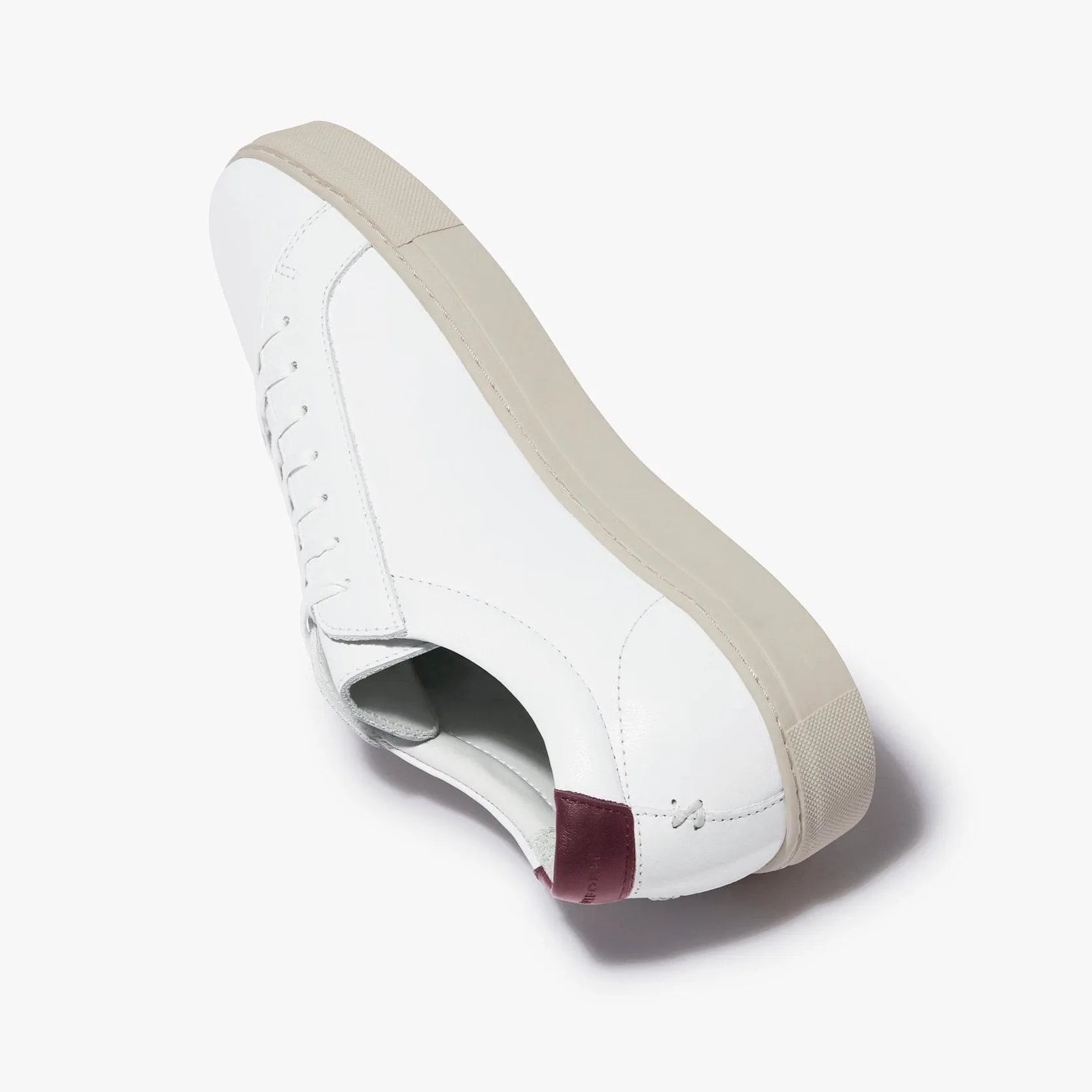Series 1 White Vintage Red Leather Mens