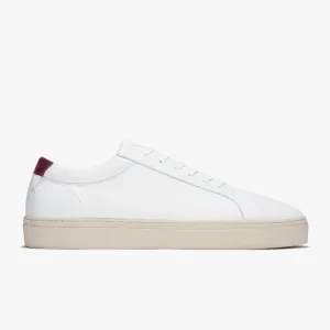 Series 1 White Vintage Red Leather Mens
