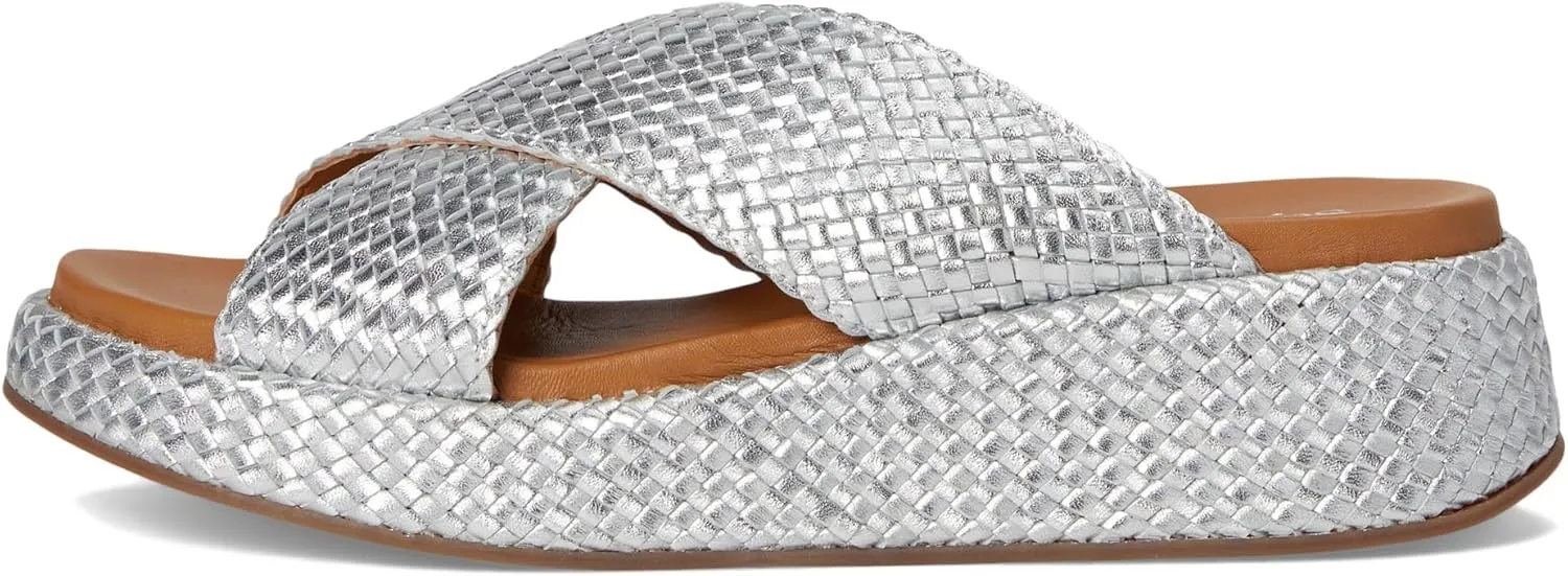 Seychelles Women's Key West Metallic Leather Wedge Sandal