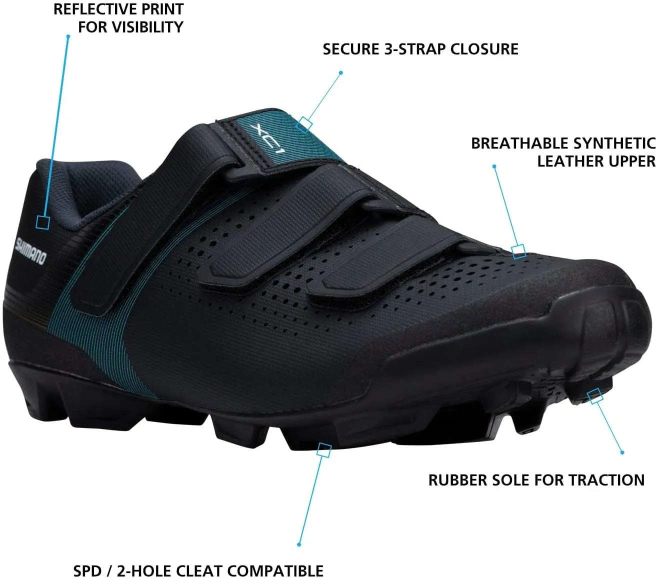 SHIMANO SH-XC100 Indoor and Outdoor Cycling Performance Shoe