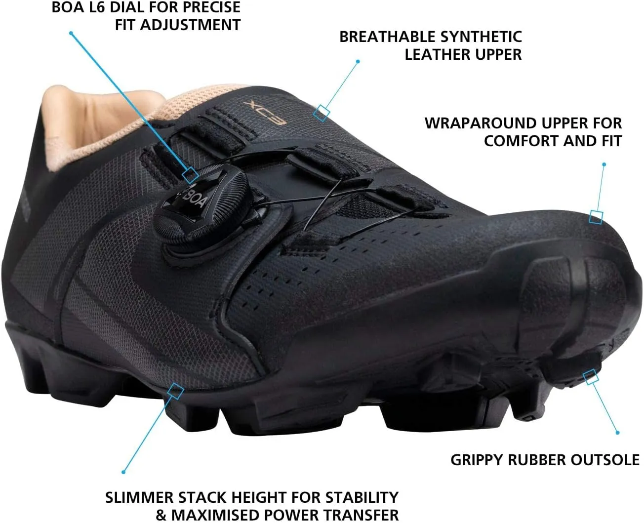SHIMANO SH-XC300W High Value XC Mountain Bike Shoe