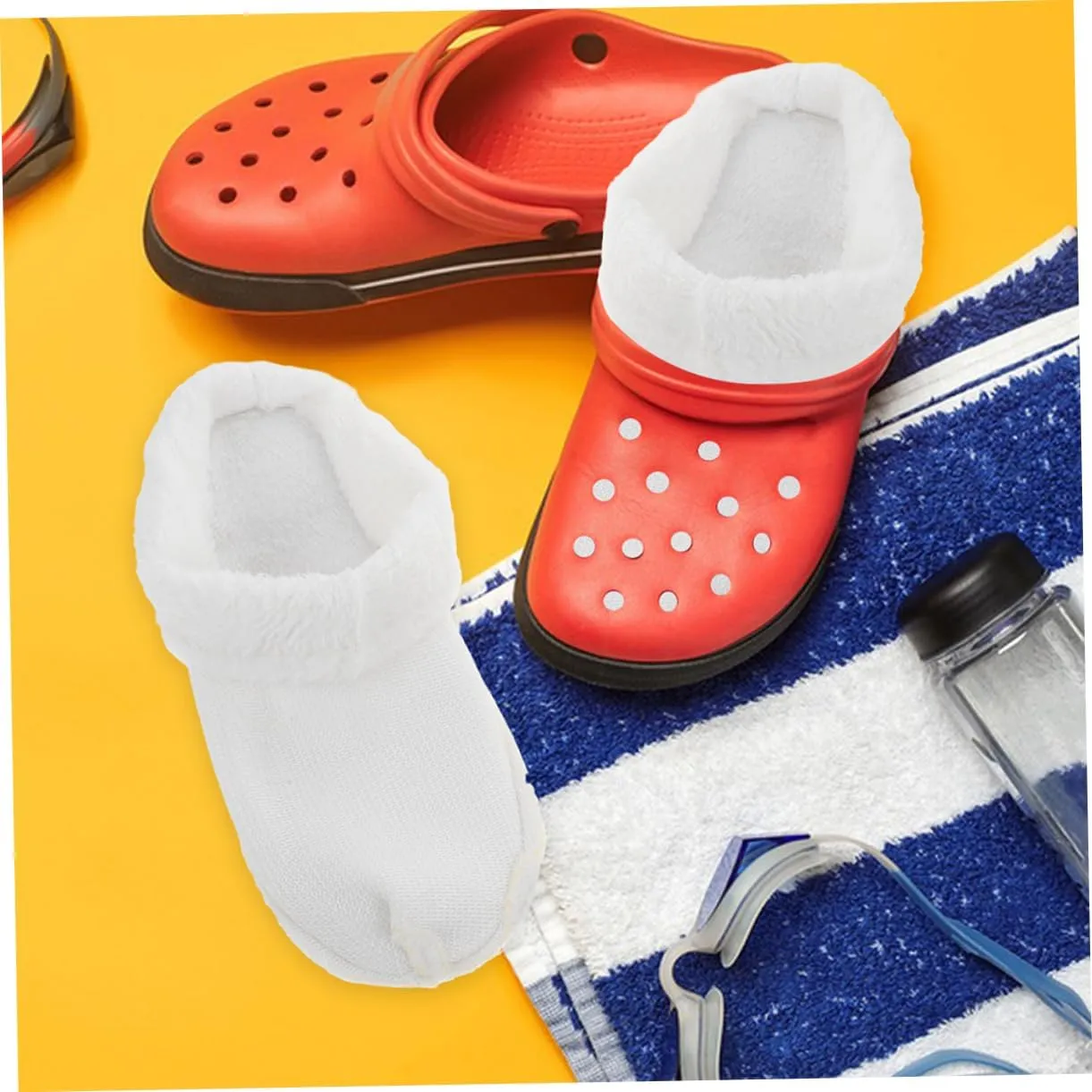 Shoe Insoles Plush Inserts Replacement Washable Inner Sole Warm Cozy Fluffy Inserts for Winter Boot Sleeve Inner Shoes Liner Insert