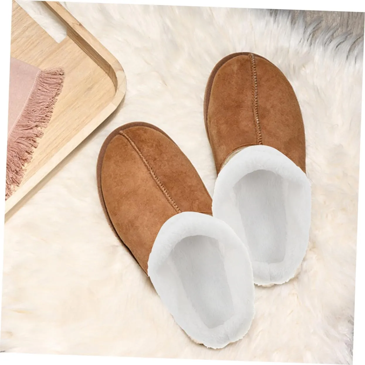 Shoe Insoles Plush Inserts Replacement Washable Inner Sole Warm Cozy Fluffy Inserts for Winter Boot Sleeve Inner Shoes Liner Insert