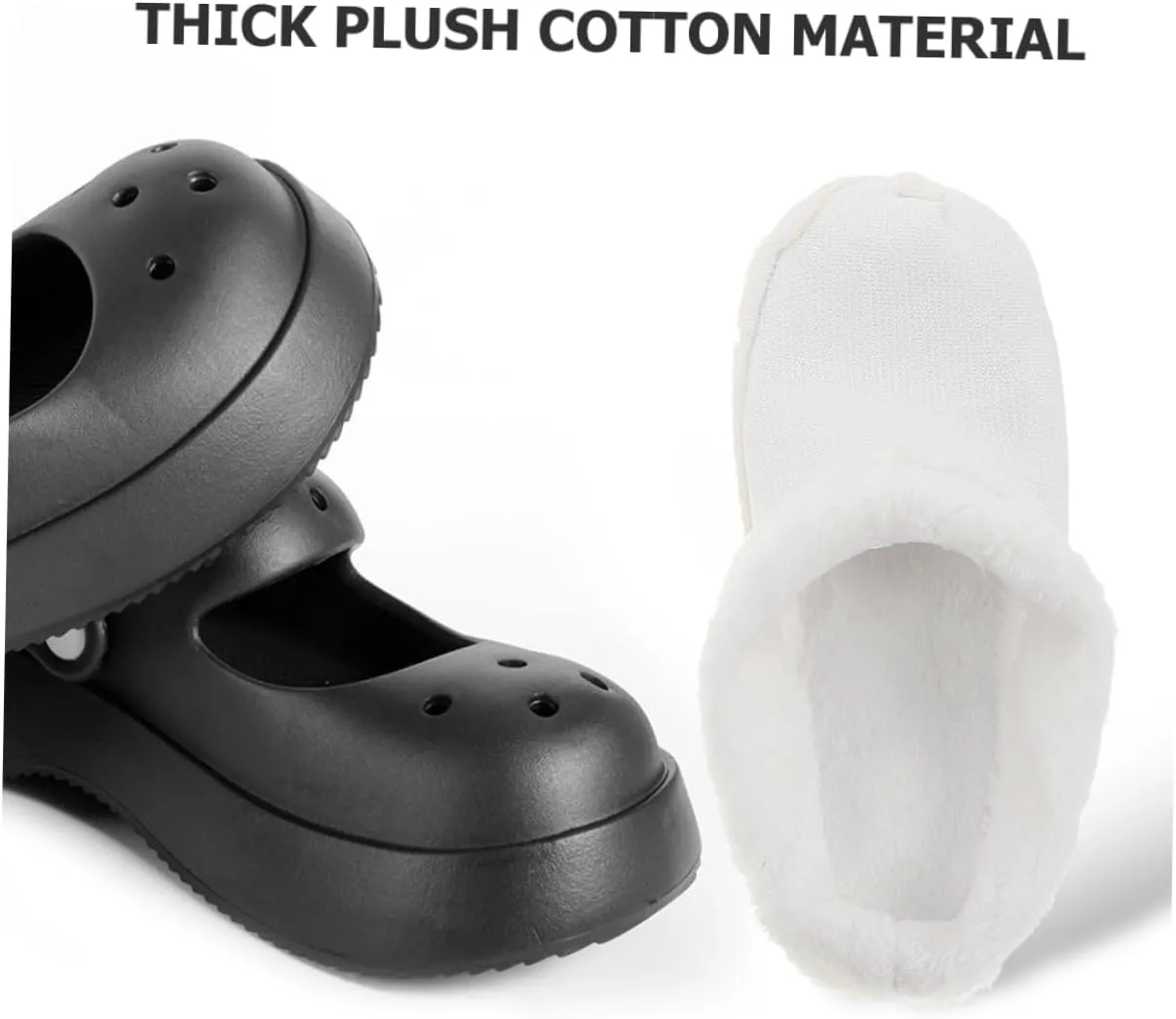 Shoe Insoles Plush Inserts Replacement Washable Inner Sole Warm Cozy Fluffy Inserts for Winter Boot Sleeve Inner Shoes Liner Insert