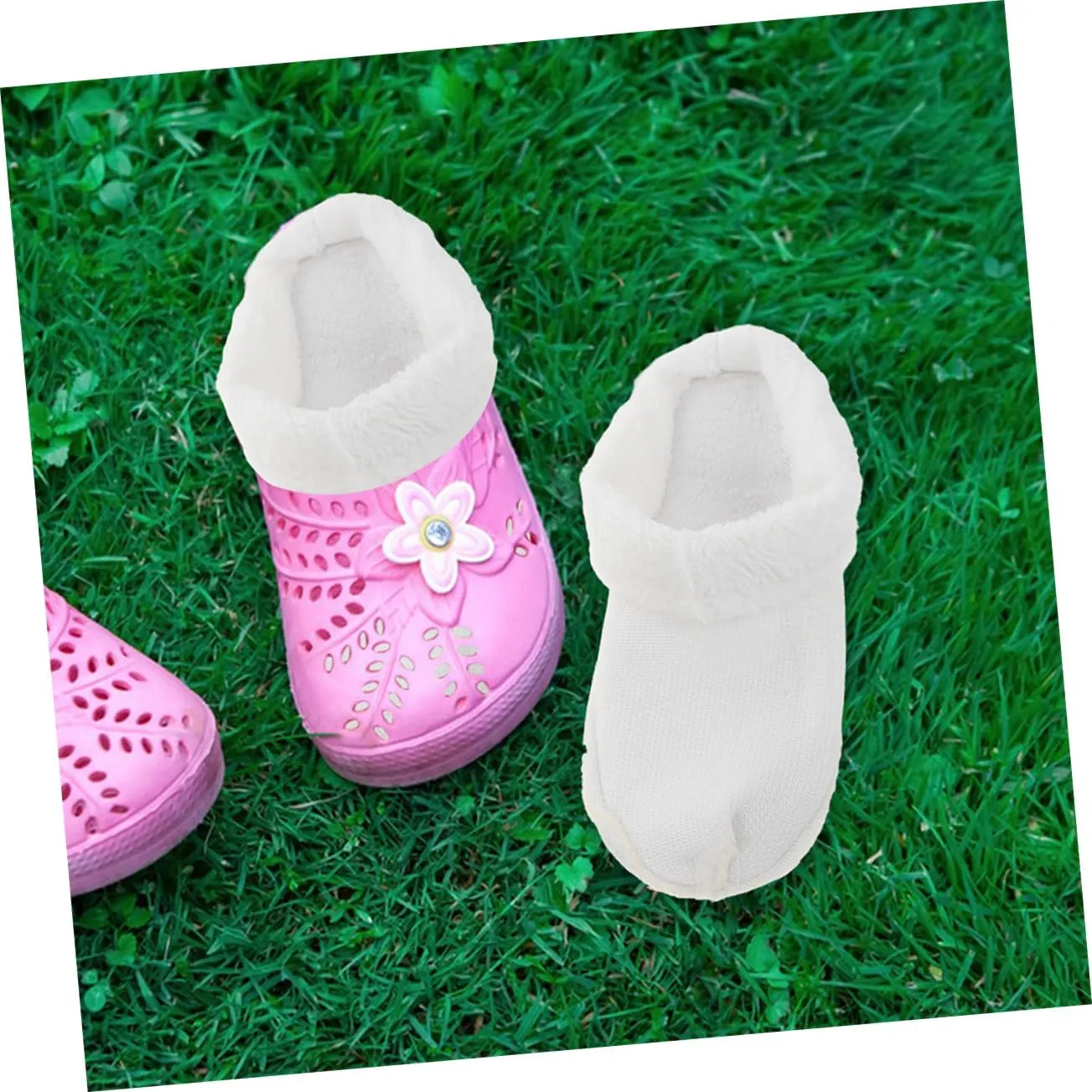 Shoe Insoles Plush Inserts Replacement Washable Inner Sole Warm Cozy Fluffy Inserts for Winter Boot Sleeve Inner Shoes Liner Insert