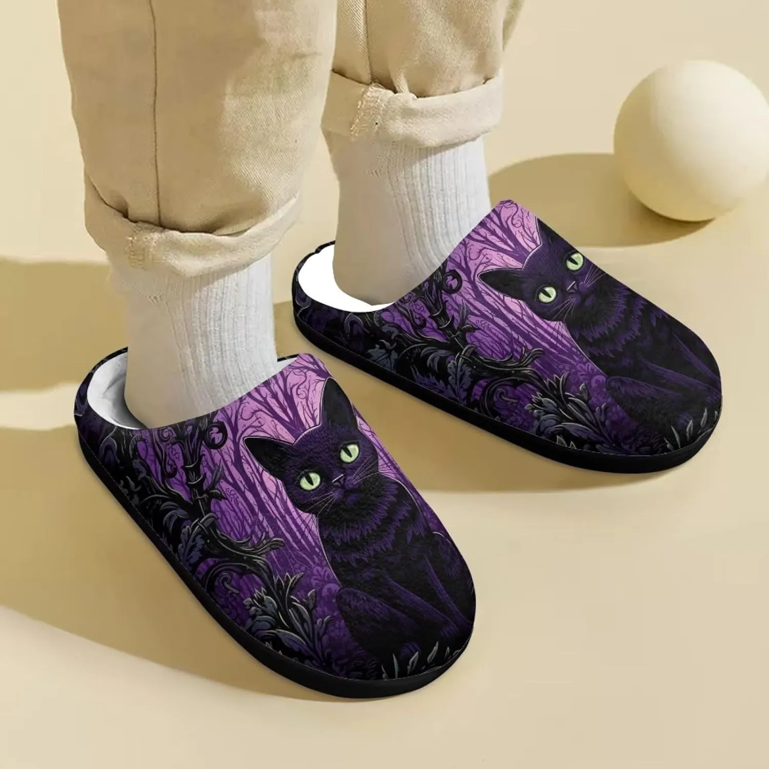 Showudesigns Slippers for Boys Fluffy House Shoes for Girls 9-14.5 Kids Slipper