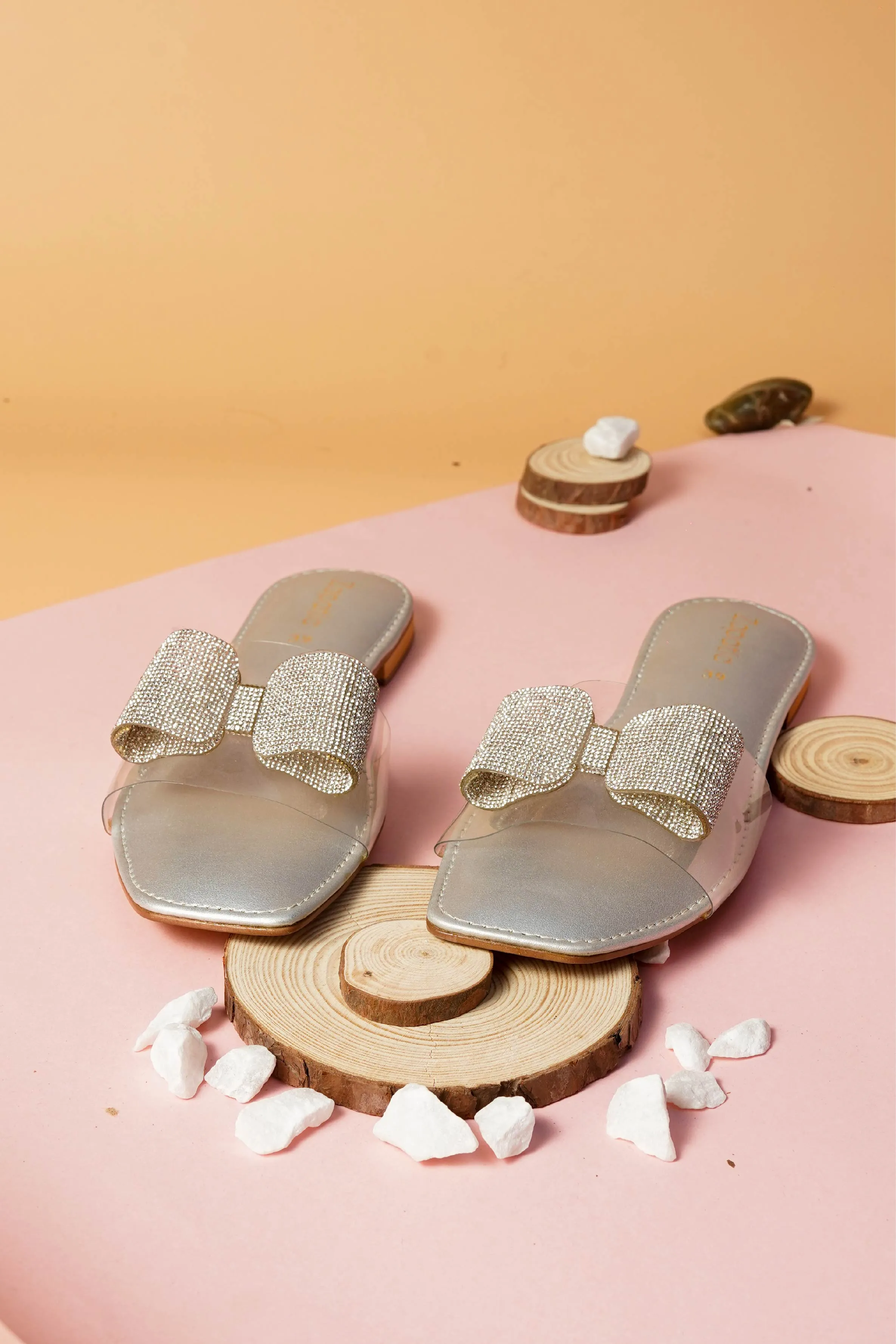 Silver Women Slipper WC77